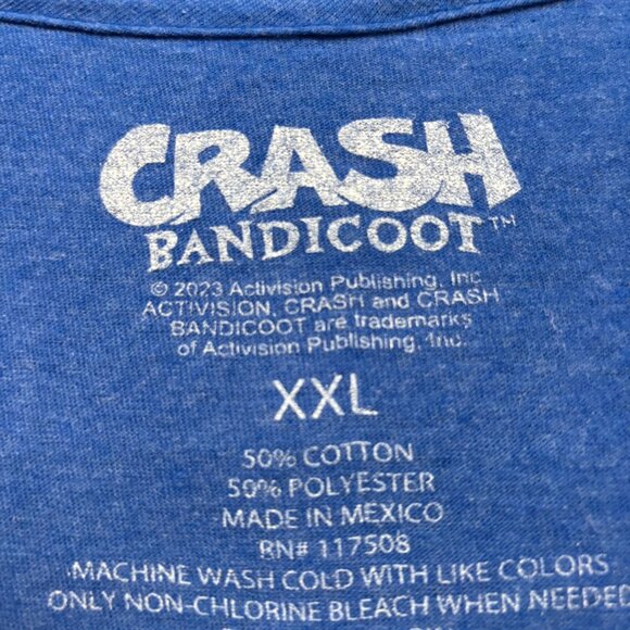 Crash Bandicoot Sony Playstation Franchise Promo T-Shirt XXL - Picture 4 of 4